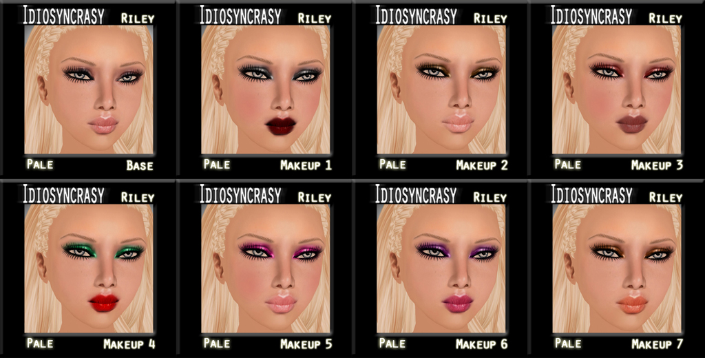riley pale makeups
